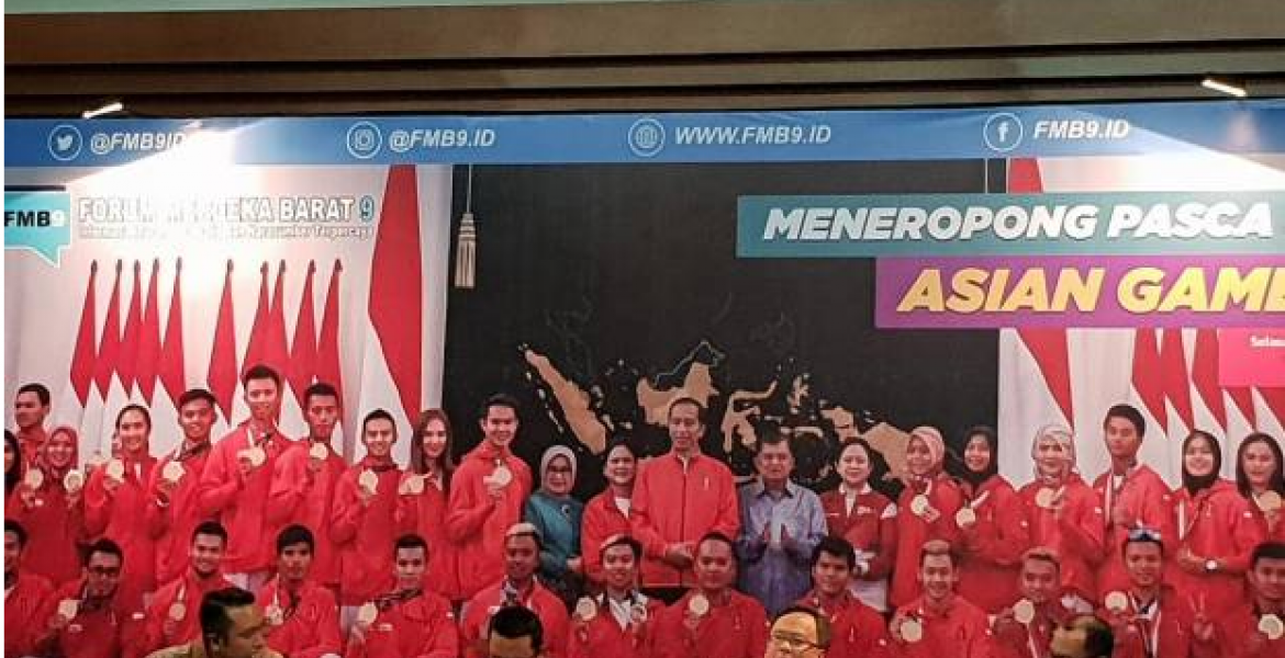 Menteri PPN/Kepala Bappenas Bambang Brodjonegoro mencontohkan, salah satu UKM yang meraup keuntungan dari ajang Asian Games 2018 yakni UKM Duanyam. Foto/Yanuar Riezqi